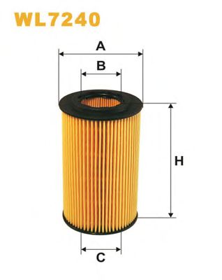 WIX FILTERS wl7240 -  Фильтр масляный двигателя